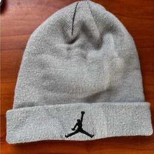 Jordan Light Gray Knit Beanie